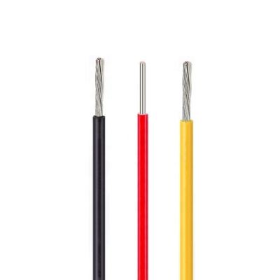 سلك معزول PFA مطلي بالفضة مقاس 12 مع نطاق 36awg ~ 3/0awg و 10 ألوان أساسية