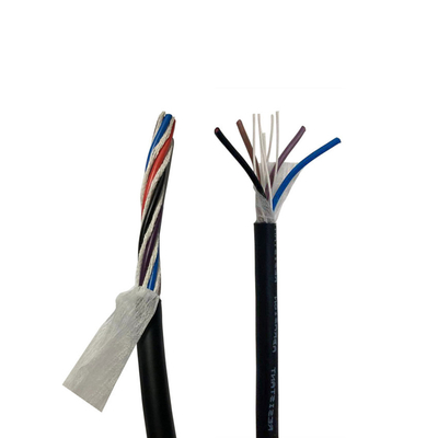 24 Awg PUR Cables PUR 4 Core الكابلات الكهربائية المقاومة للحرارة PVC العزل